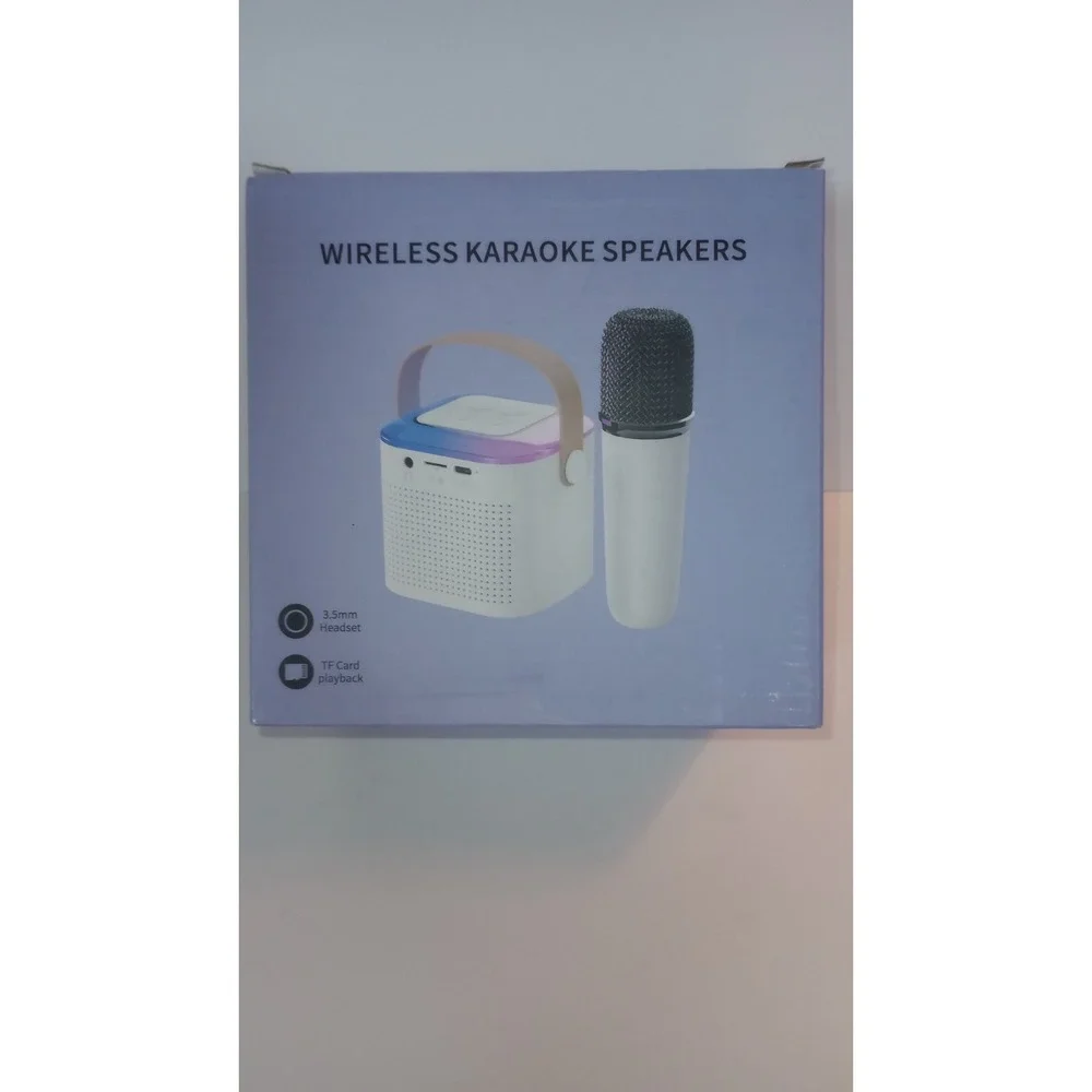 New Wireless Karaoke Speakers w/ 2 Microphones Party night Fun!